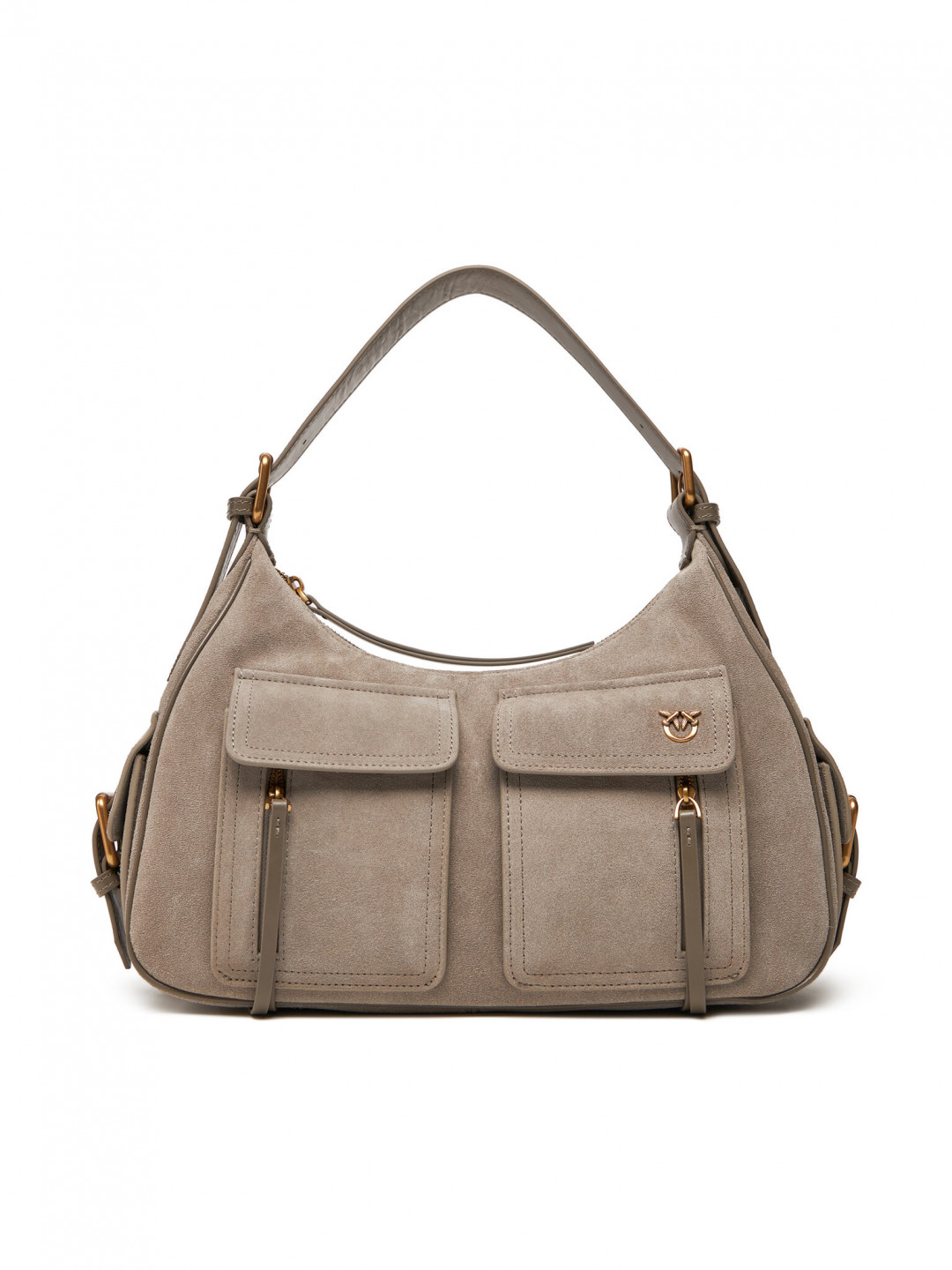PINKO Kabelka Cargo Bag Maxi PE 25 PLTT 104507 A29N Šedá